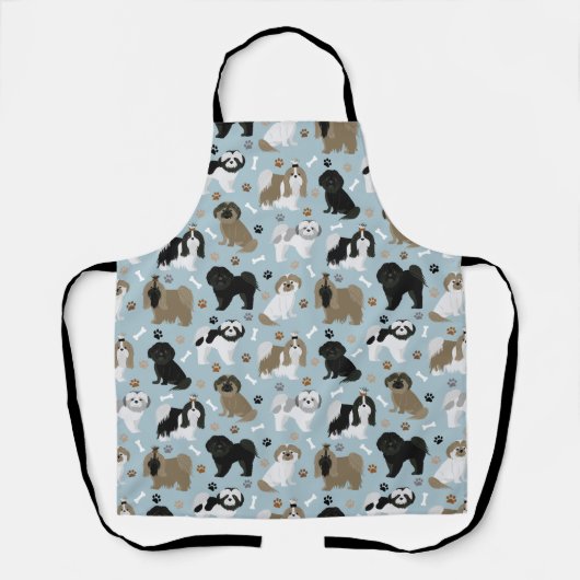 Tablier Chien Chien Chien Chien Chien Chien Paws et Os (Recto)