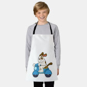 Tablier Chien comme Biker avec Scooter.PNG (Porté)