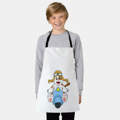 Tablier Chien comme Biker avec Scooter.PNG (Porté)