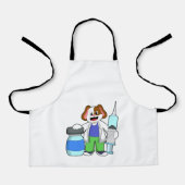 Tablier Chien comme docteur avec seringue (Recto)