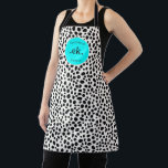 Tablier Chien dalmate Abstrait Motif rose chaud Monogramme<br><div class="desc">Ajoutez une touche amusante et vibrante à votre cuisine avec l'Abstrait Dog Motif Hot Pink Monogram Apron. Doté d'un design abstrait et ludique en noir et blanc avec un pop de rose chaud, cet espace est à la fois élégant et fonctionnel. Personnalisez-le avec un monogramme pour un flair unique, ce...</div>