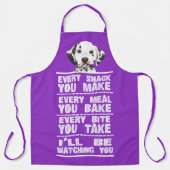 Tablier Chien dalmate Chaque Snack Que Vous Cuisez (Recto)