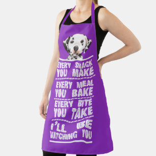 Tablier Chien dalmate Chaque Snack Que Vous Cuisez