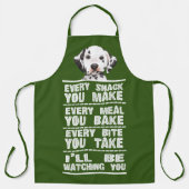 Tablier Chien dalmate Chaque Snack Que Vous Cuisez (Recto)