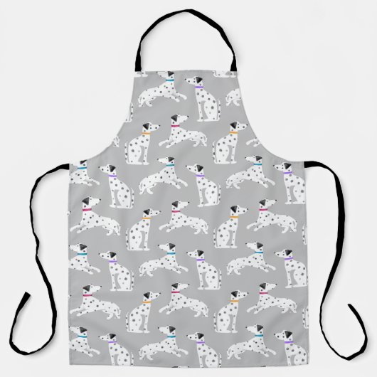 Tablier Chien Dalmatien Polka Pot Animal Aquarelle Enfants (Recto)