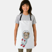Tablier Chien dans l'espace en costume (Insitu)