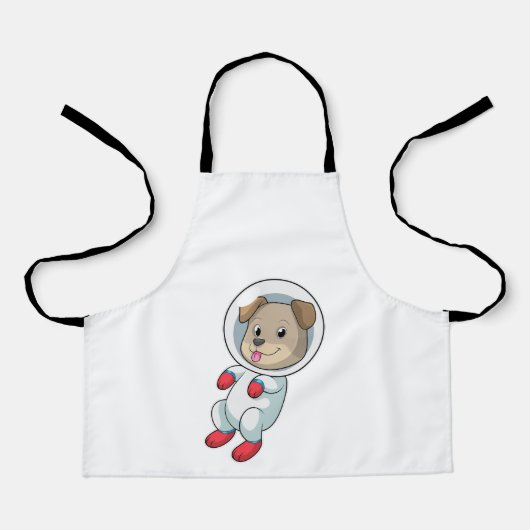 Tablier Chien dans l'espace en costume (Recto)