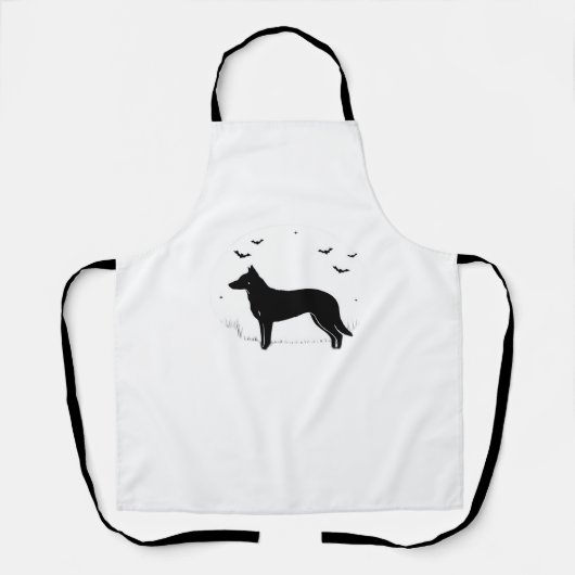 Tablier Chien de Beauceron - Halloween Moon Silhouette Cla (Recto)