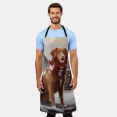 Tablier Chien de canard de la Nouvelle-Écosse en Noël de n (Porté)