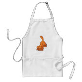 Tablier Chien de chasse orange (Devant)