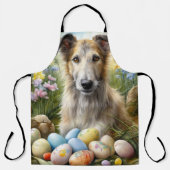 Tablier Chien De Loup Avec Oeufs De Pâques Fête (Recto)