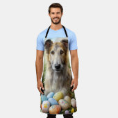 Tablier Chien De Loup Avec Oeufs De Pâques Fête (Porté)