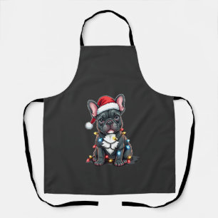Tablier Chien de Noël Bouledogue Français Noël Frenchie 3