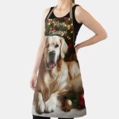 Tablier Chien de Noël Golden Retriever (Insitu)