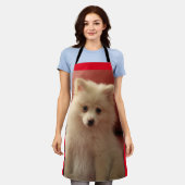 Tablier Chien de Poméranie mignon (Porté)