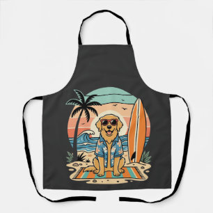 Tablier Chien de surf Rétro Plage Été