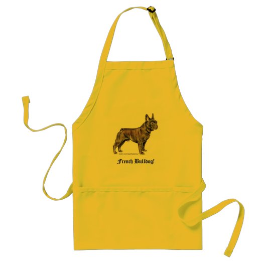Tablier Chien de taureaux français ! (Devant)