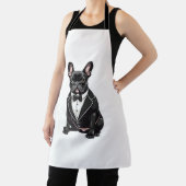 Tablier Chien de taureaux français à Tuxedo (Insitu)