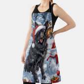 Tablier Chien d'hiver belge Wonderland Noël (Insitu)