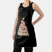 Tablier Chien drôle de sapin de Noël (Insitu)