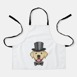Tablier Chien en marié avec nœud papillon