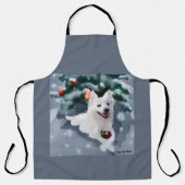 Tablier Chien Esquimau Américain Noël (Recto)