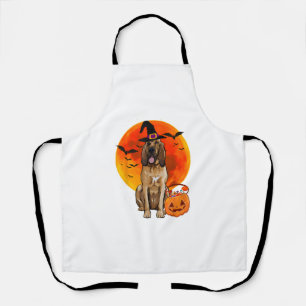 Tablier Chien Halloween Bloodhound Jack-o'-lantern Citroui