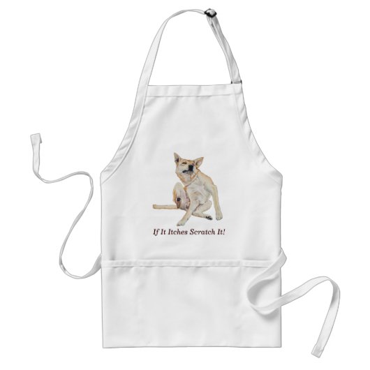 Tablier chien irritant rayant la peinture avec le slogan (Devant)