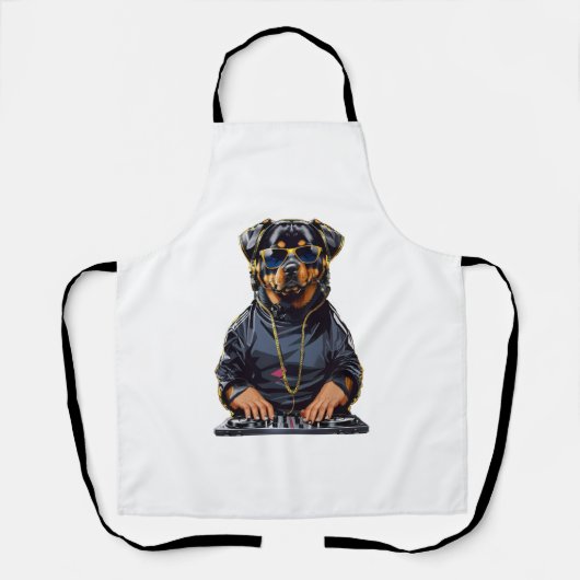 Tablier Chien Kimono Rottweiler (Recto)