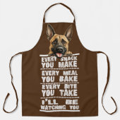 Tablier Chien Malinois Belge Chaque Snack Que Vous Faites (Recto)