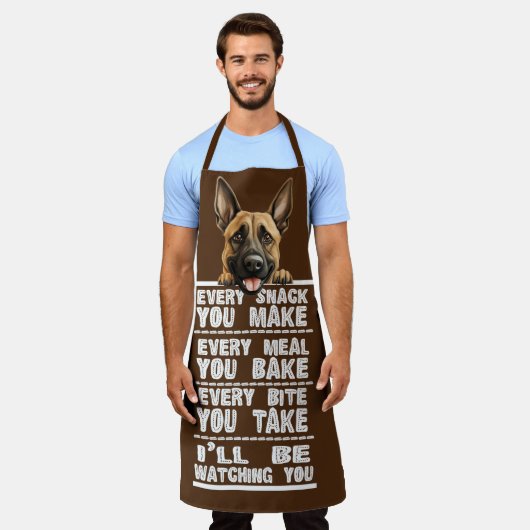 Tablier Chien Malinois Belge Chaque Snack Que Vous Faites (Porté)