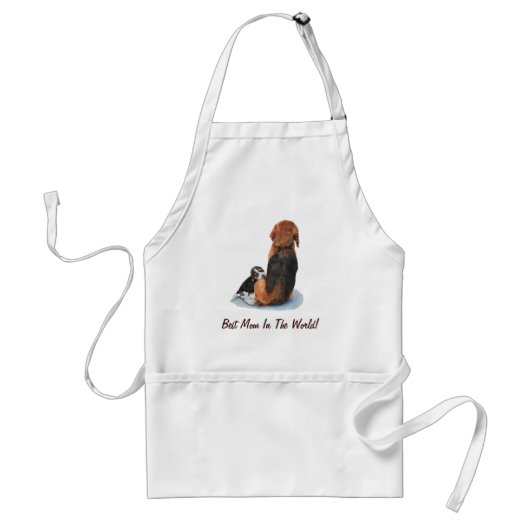 Tablier Chien mignon beagle qui bouge maman chien (Devant)