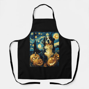 Tablier Chien mignon de montagne bernois Halloween Jack O