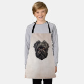 Tablier Chien noir Affenpinscher (Porté)
