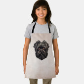 Tablier Chien noir Affenpinscher (Insitu)