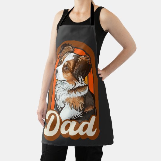 Tablier Chien papa, j'aime les chiens, j'aime mes animaux (Insitu)