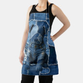 Tablier Chien Patchwork Art Denim (Insitu)