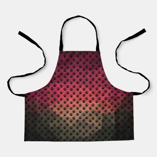 Tablier Chien patte, empreinte animale, chat animal poster (Recto)