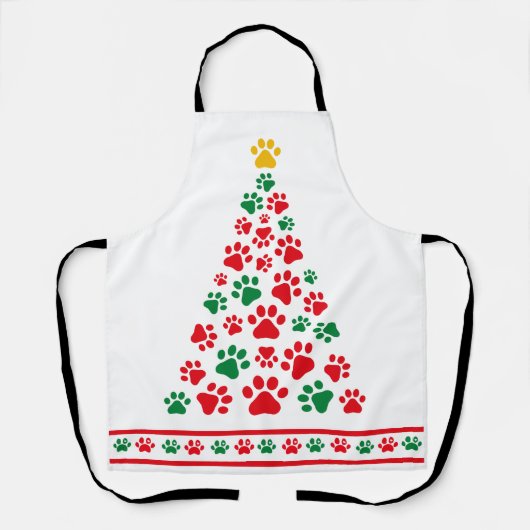 Tablier Chien Paw Christmas Tree (Recto)