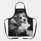 Tablier Chien photo personnalisé avec nom (Recto)