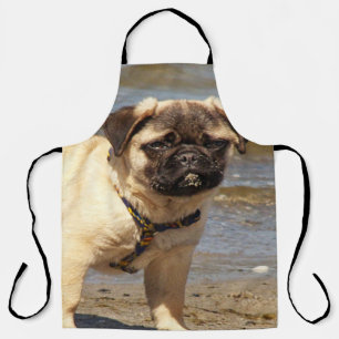 Tablier chien, pug, mops Ensemble de serviettes de bain, e