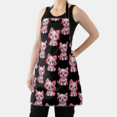 Tablier Chien rose Motif design - Noir (Insitu)