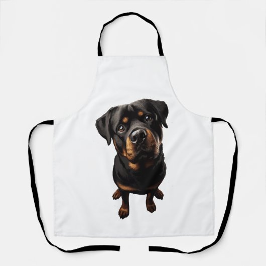 Tablier chien rottweiler (Recto)