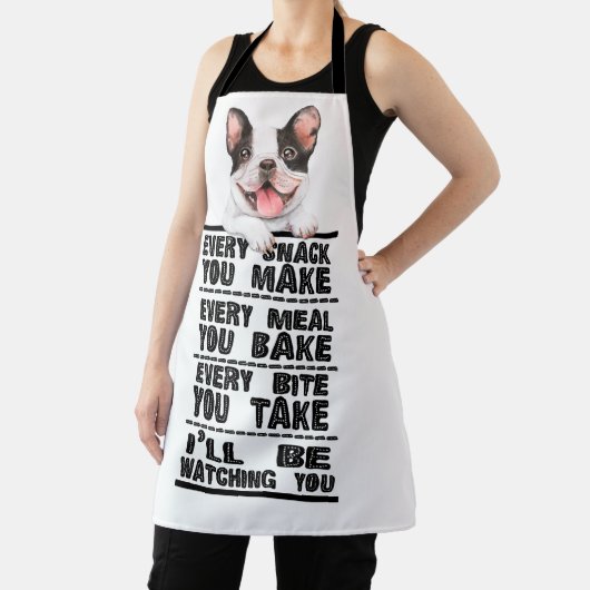 Tablier Chien-taureaux Français Chaque Snack Que Vous Fait (Insitu)