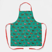 Tablier Chien teckel de Noël (Recto)