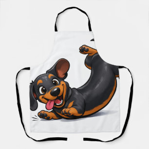 Tablier Chien teckel joueur