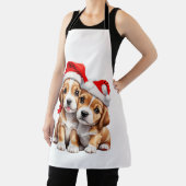 Tablier Chiens chiots de Noël (Insitu)