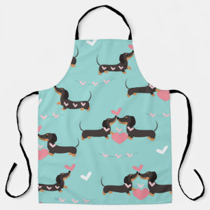 Tablier Chiens Dachshund dans l'amour et le coeur sans cou