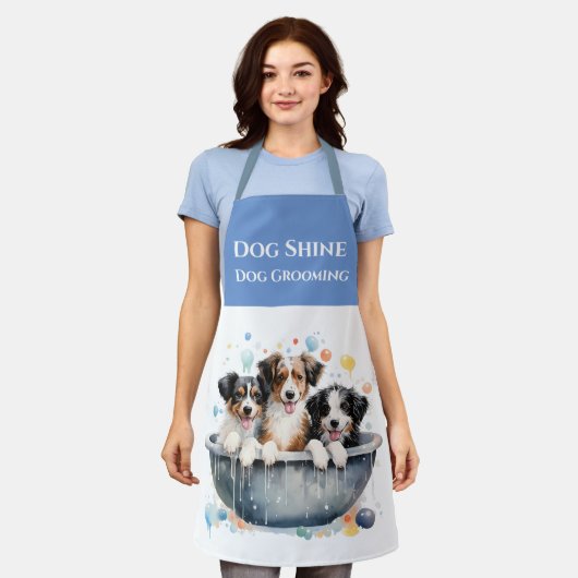 Tablier Chiens dans Tub Services pour animaux Grooming (Porté)