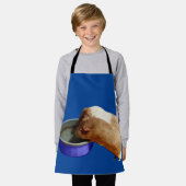 Tablier Chiens De Guinée Brown Et Blancs, Papier Plein Imp (Porté)